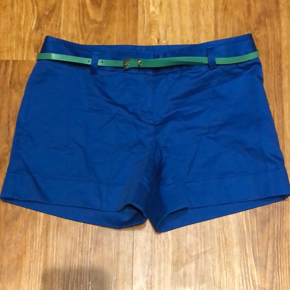 Express Belted Cotton Sateen Shorts NWOT